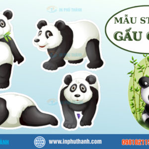 Sticker gấu cute