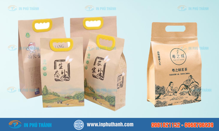 Túi giấy đựng gạo +10 mẫu thiết kế đẹp - In Phú Thành Túi giấy đựng gạo