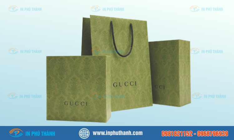 Túi giấy Gucci nhiều mẫu đẹp, sang trọng và đẳng cấp - In Phú Thành