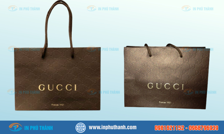 Túi giấy Gucci nhiều mẫu đẹp, sang trọng và đẳng cấp - In Phú Thành