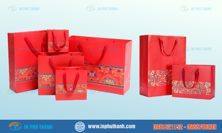 Túi giấy Ivory nhiều mẫu đẹp, thiết kế theo yêu cầu - In Phú Thành Túi giấy Ivory