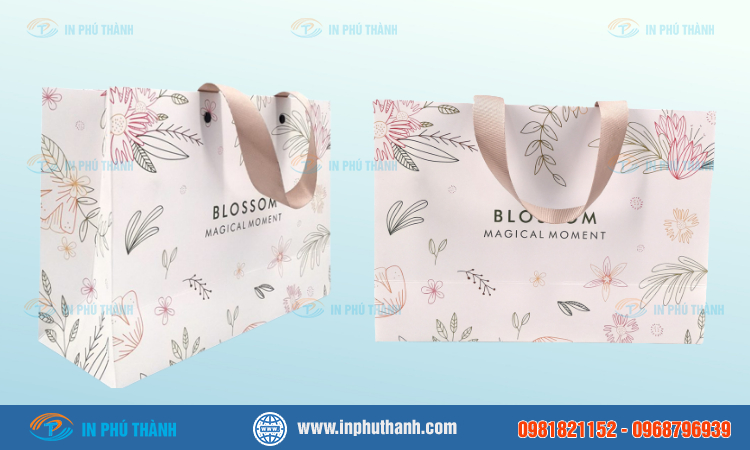 Túi giấy Ivory nhiều mẫu đẹp, thiết kế theo yêu cầu - In Phú Thành Túi giấy Ivory