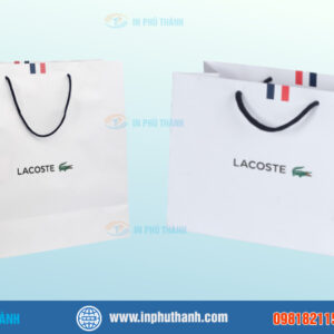 Túi giấy Lacoste nhiều mẫu đẹp, sang trọng - In Phú Thành Túi giấy Lacoste