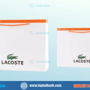 Túi giấy Lacoste nhiều mẫu đẹp, sang trọng - In Phú Thành Túi giấy Lacoste