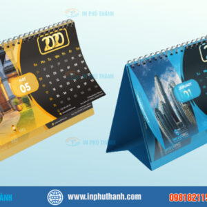 In lịch để bàn nhiều mẫu đẹp, thiết kế theo yêu cầu - In Phú Thành In lịch để bàn