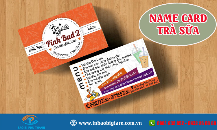 112_1661396947 Name card trà sữa nhiều mẫu đẹp, thiết kế in theo yêu cầu - Phú Thành