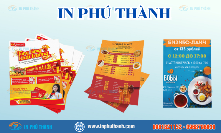 In tờ rơi A5 giá rẻ theo yêu cầu tại TPHCM - Bao bì Phú Thành