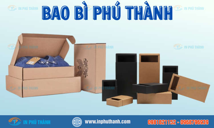 Hộp carton đóng hàng nhiều mẫu đẹp, sang trọng - In Phú Thành