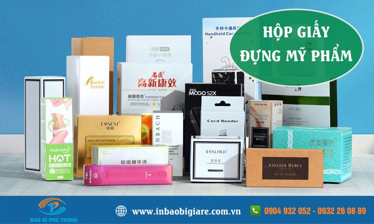 Hộp giấy tròn nhiều mẫu thiết kế đẹp, sang trọng - In Phú Thành Hộp giấy đựng mỹ phẩm