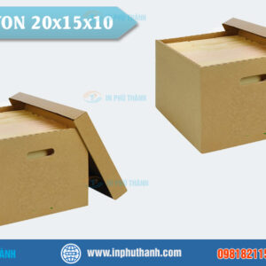 Hộp carton 10x10x8 sản xuất theo yêu cầu - In Phú Thành Hộp carton 10x10x8