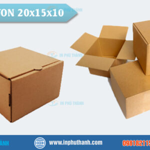 Hộp carton đựng quà nhiều mẫu đẹp thiết kế theo yêu cầu - In Phú Thành Hộp carton 10x10x8