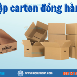 Hộp carton đựng quà nhiều mẫu đẹp thiết kế theo yêu cầu - In Phú Thành Hộp carton đóng hàng