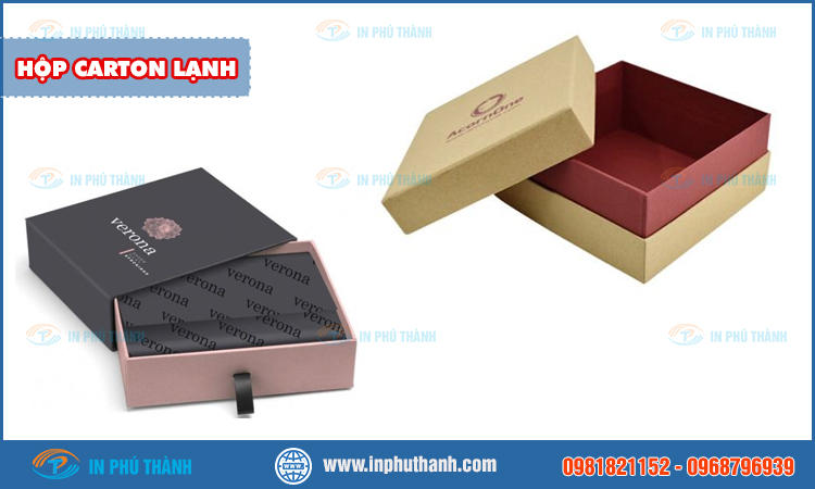 Hộp carton 10x10x8 sản xuất theo yêu cầu - In Phú Thành Hộp carton lạnh