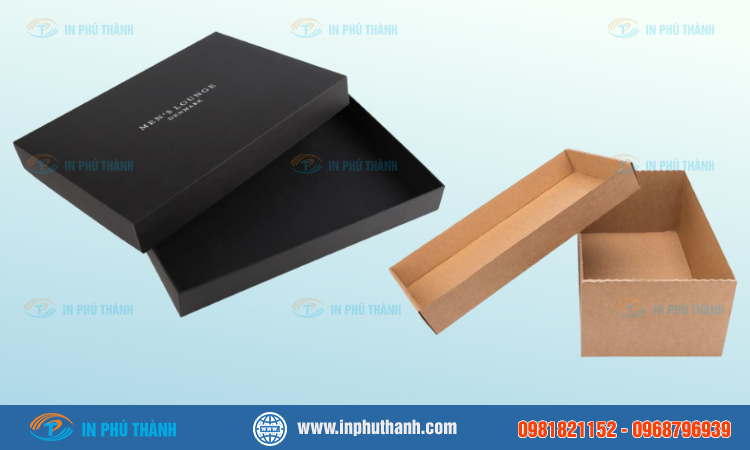 Hộp carton đóng hàng nhiều mẫu đẹp, sang trọng - In Phú Thành