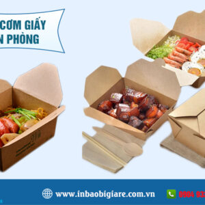 Hộp giấy đựng sushi nhiều mẫu đẹp, sang trọng - In Phú Thành Hộp giấy đựng cơm