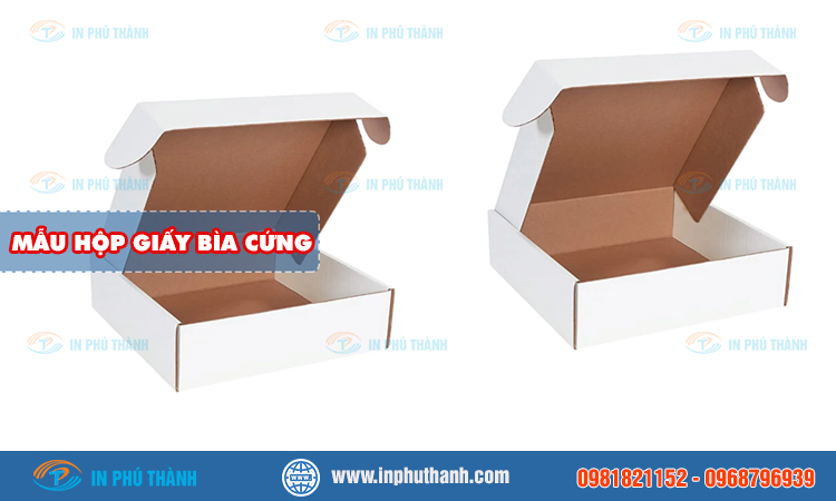 Hộp giấy bìa cứng nhiều mẫu đẹp, sang trọng - In Phú Thành Hộp giấy bìa cứng