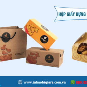 Hộp giấy đựng sushi nhiều mẫu đẹp, sang trọng - In Phú Thành Hộp giấy đựng gà nướng