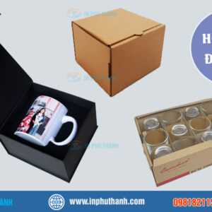 Hộp giấy bìa cứng nhiều mẫu đẹp, sang trọng - In Phú Thành Hộp giấy đựng ly