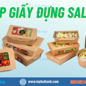 Hộp giấy đựng salad