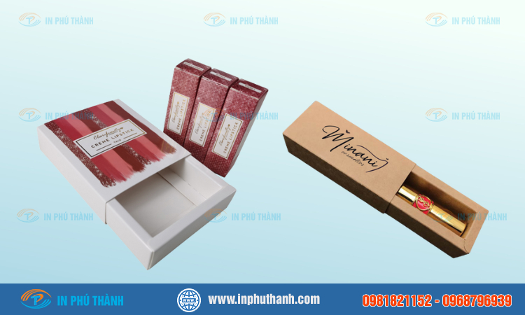 Hộp giấy đựng son nhiều mẫu đẹp thiết kế theo yêu cầu - In Phú Thành
