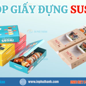 Hộp giấy đựng sushi