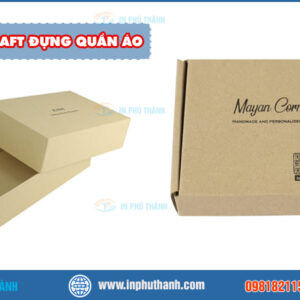 Hộp giấy kraft đựng quần áo