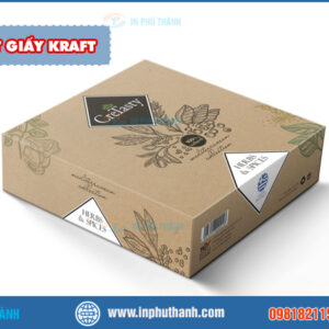Hộp quà tết giấy kraft