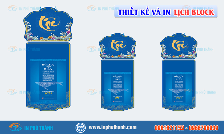 Lịch block nhiều mẫu đẹp, thiết kế theo yêu cầu - In Phú Thành In lịch block