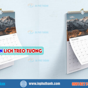 In lịch để bàn nhiều mẫu đẹp, thiết kế theo yêu cầu - In Phú Thành In lịch treo tường