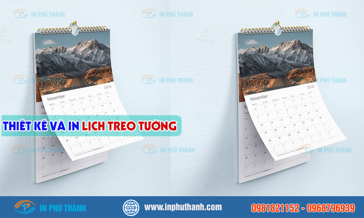 In lịch để bàn nhiều mẫu đẹp, thiết kế theo yêu cầu - In Phú Thành In lịch treo tường