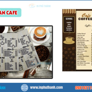 In menu café