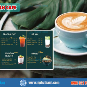 In menu café
