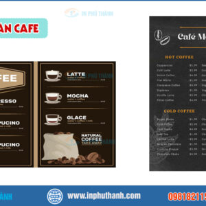 In menu café
