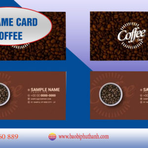 Name card food, nhận thiết kế in theo yêu cầu - Bao bì Phú Thành Name card coffee
