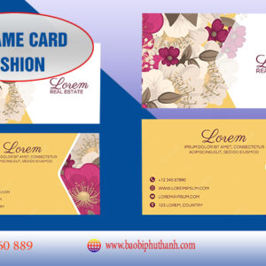 Name card mỹ phẩm nhận thiết kế, in theo yêu cầu - Bao Bì Phú Thành Name card fashion