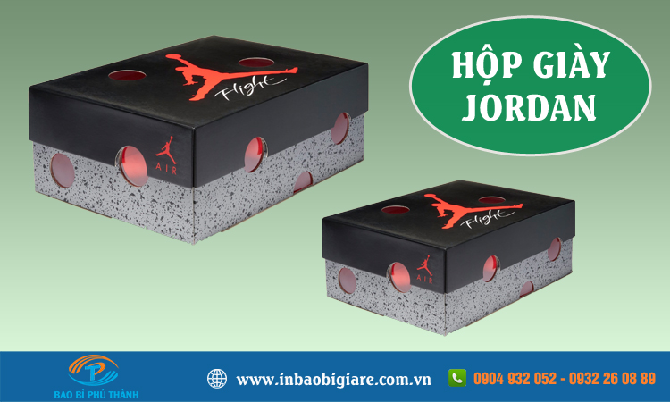 Hộp đựng giày jordan +10 mẫu đẹp thiết kế in theo yêu cầu - Phú Thành Hộp giày Jordan