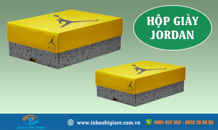 Hộp đựng giày jordan +10 mẫu đẹp thiết kế in theo yêu cầu - Phú Thành Hộp giày Jordan