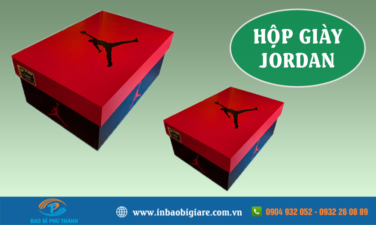 Hộp đựng giày jordan +10 mẫu đẹp thiết kế in theo yêu cầu - Phú Thành Hộp giày Jordan