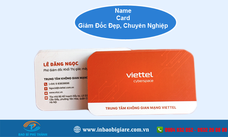 Name card giám đốc +20 mẫu thiết kế đẹp, sang trọng - Bao bì Phú Thành Name card giám đốc