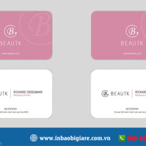 Name card mỹ phẩm nhận thiết kế, in theo yêu cầu - Bao Bì Phú Thành Name card mỹ phẩm