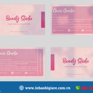 Name card mỹ phẩm nhận thiết kế, in theo yêu cầu - Bao Bì Phú Thành Name card mỹ phẩm