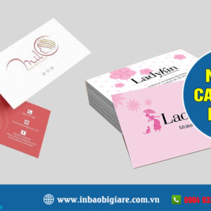 Name card trà sữa nhiều mẫu đẹp, thiết kế in theo yêu cầu - Phú Thành Name card mỹ phẩm
