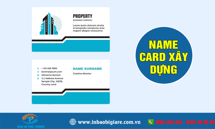 Name card trà sữa nhiều mẫu đẹp, thiết kế in theo yêu cầu - Phú Thành Name card xây dựng