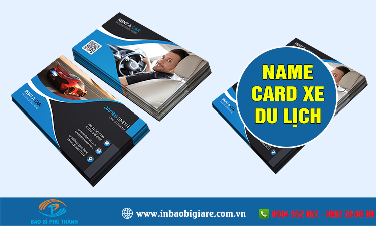 Name card giám đốc +20 mẫu thiết kế đẹp, sang trọng - Bao bì Phú Thành Name card xe du lịch