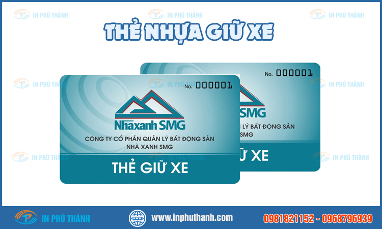 Thẻ nhựa giữ xe nhiều mẫu đẹp, sang trọng - In Phú Thành