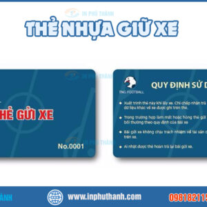 Thẻ nhựa giữ xe