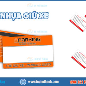 Thẻ nhựa giữ xe