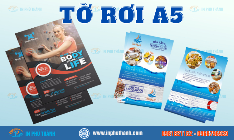 In tờ rơi A5 giá rẻ theo yêu cầu tại TPHCM - Bao bì Phú Thành