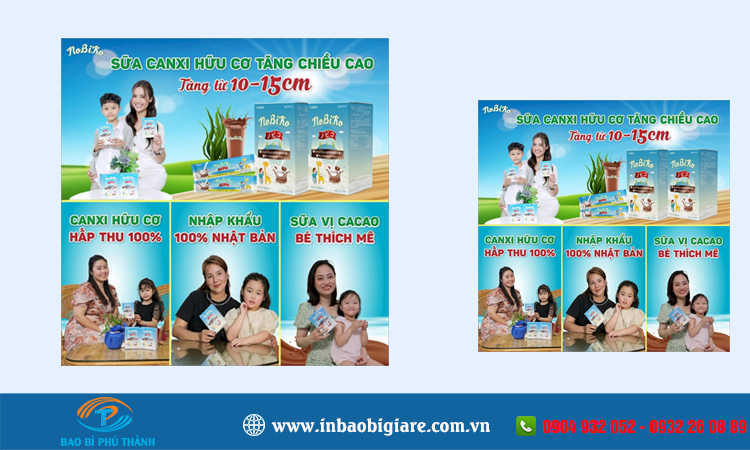 Tờ rơi quảng cáo sữa +10 mẫu đẹp thiết kế in theo yêu cầu - Bao bì Phú Thành
