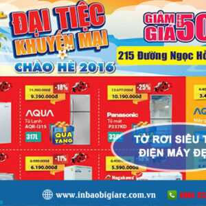 Tờ rơi siêu thị điện máy